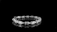 17.45 Carats Lab Grown Diamond 14K Gold Bracelet