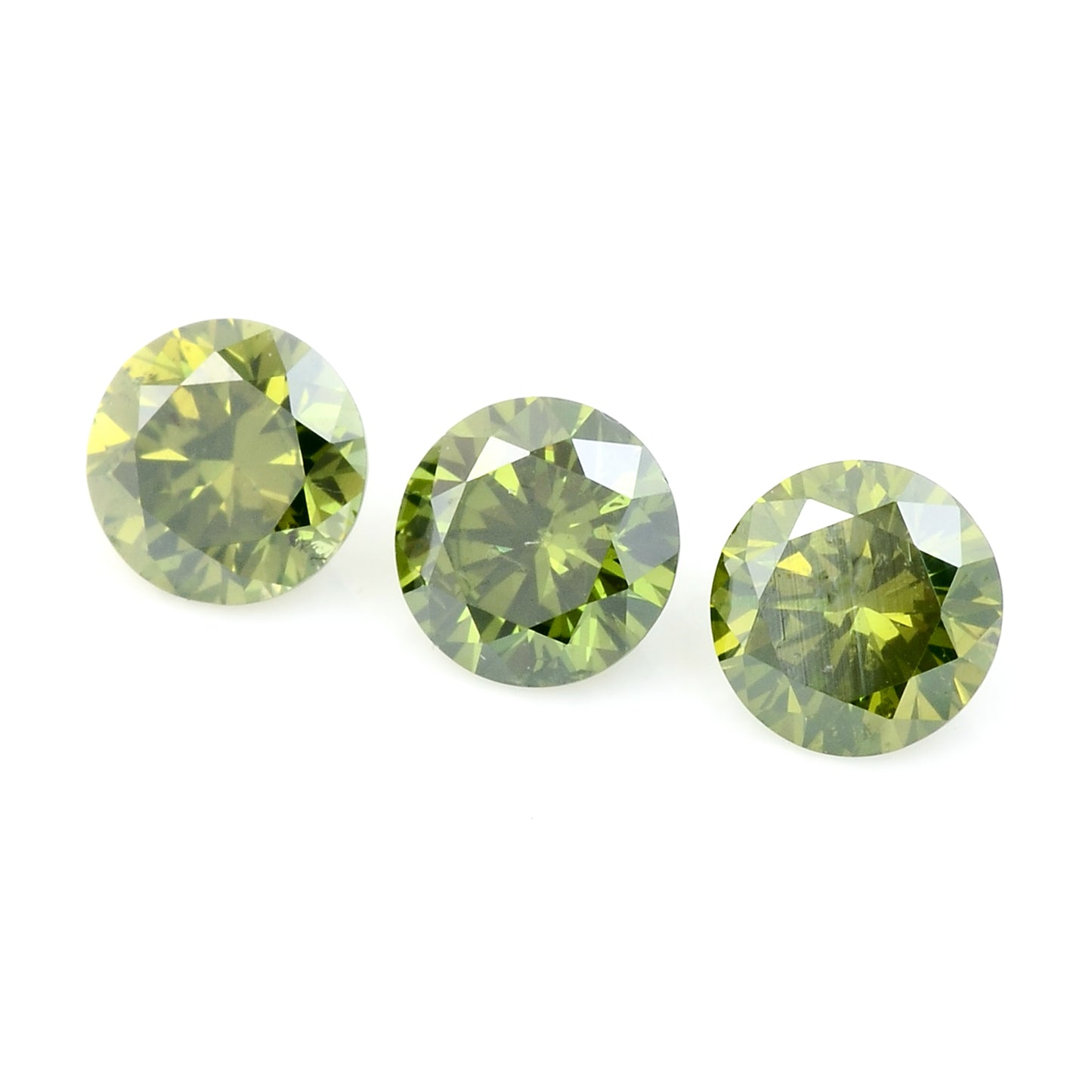 0.59 Green Diamond Round Loose Gemstone