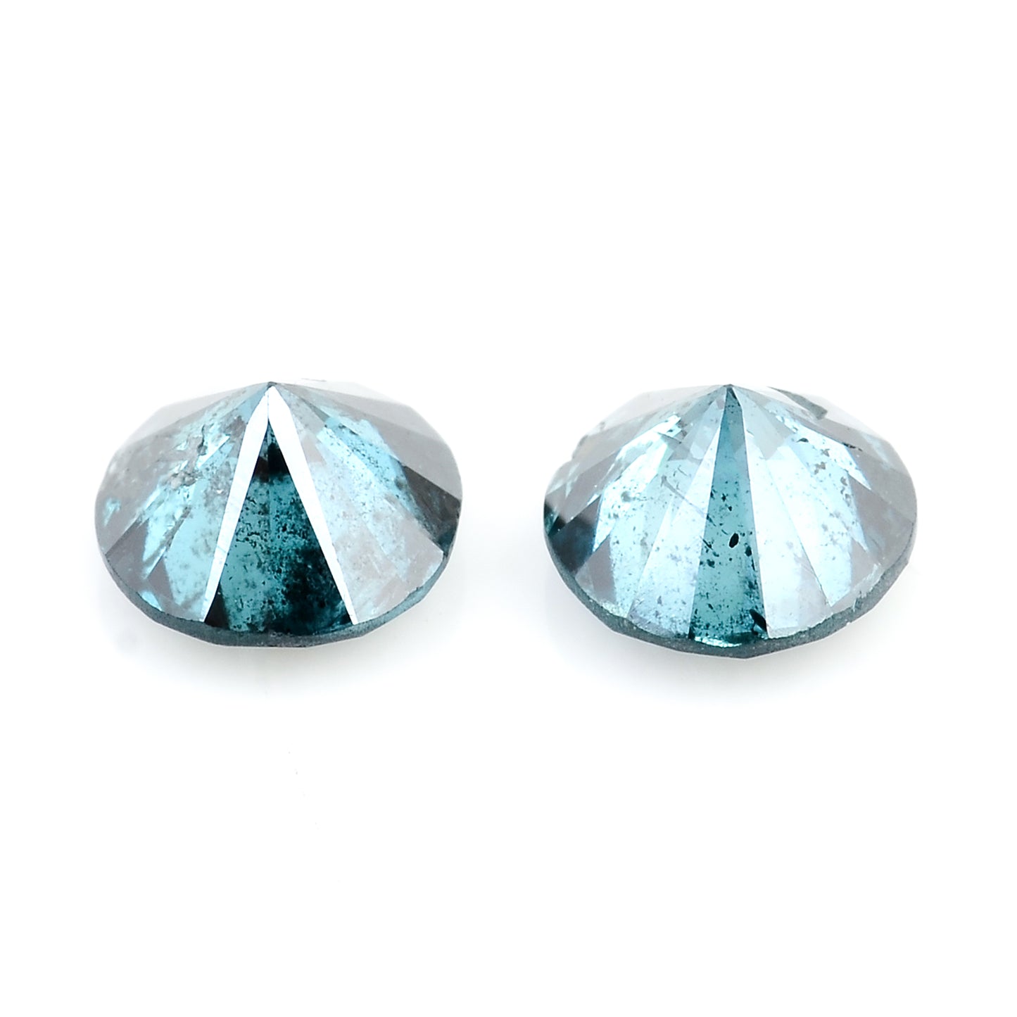 0.58 Blue Diamond Round Loose Gemstone