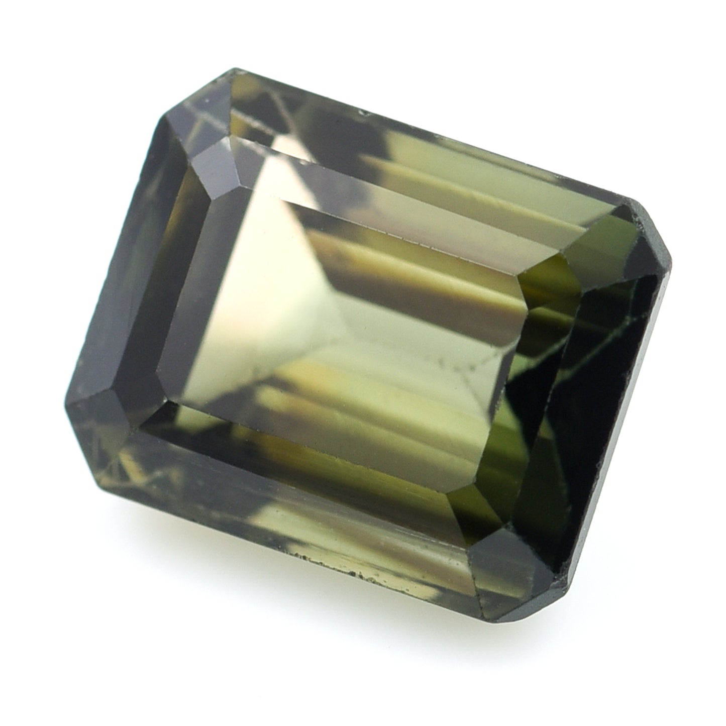 4.16 Natural Tourmaline Verdelite Emerald Cut Gemstone