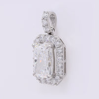 2.46 Carats Lab Grown Diamond 950 Platinum Pendant