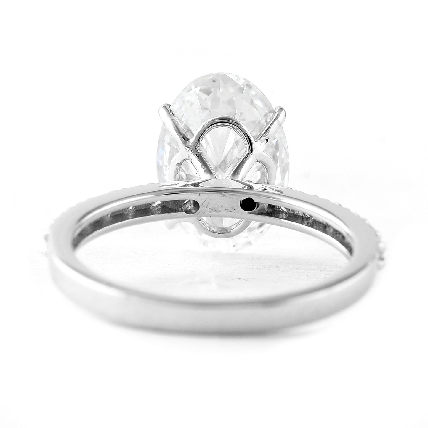 3.93 Carats Lab Grown Diamond 950 Platinum Ring