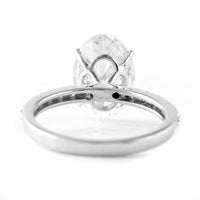 3.93 Carats Lab Grown Diamond 950 Platinum Ring
