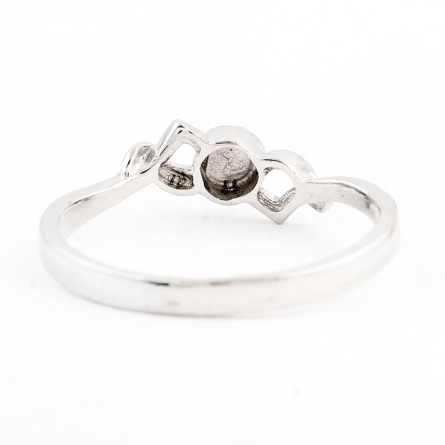 0.00 Ct Plain 925 Sterling Silver Ring