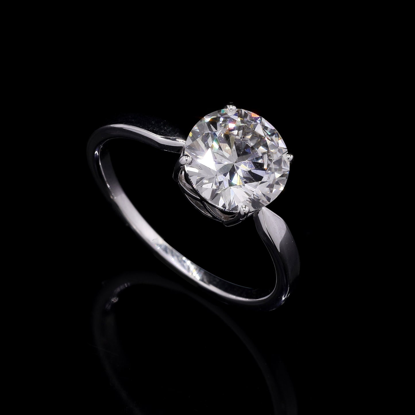2.05 Carats Lab Grown Diamond 14K Gold Ring