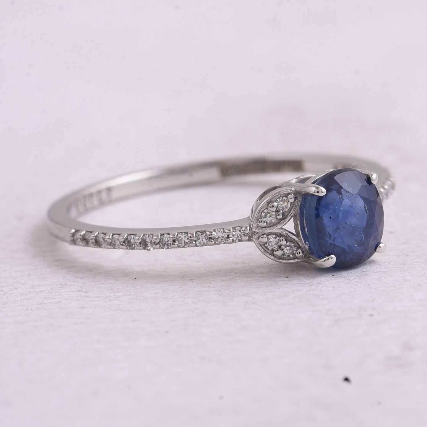 1.12 Ct Oval Mixed Cut Natural Sapphire 950 Platinum Ring