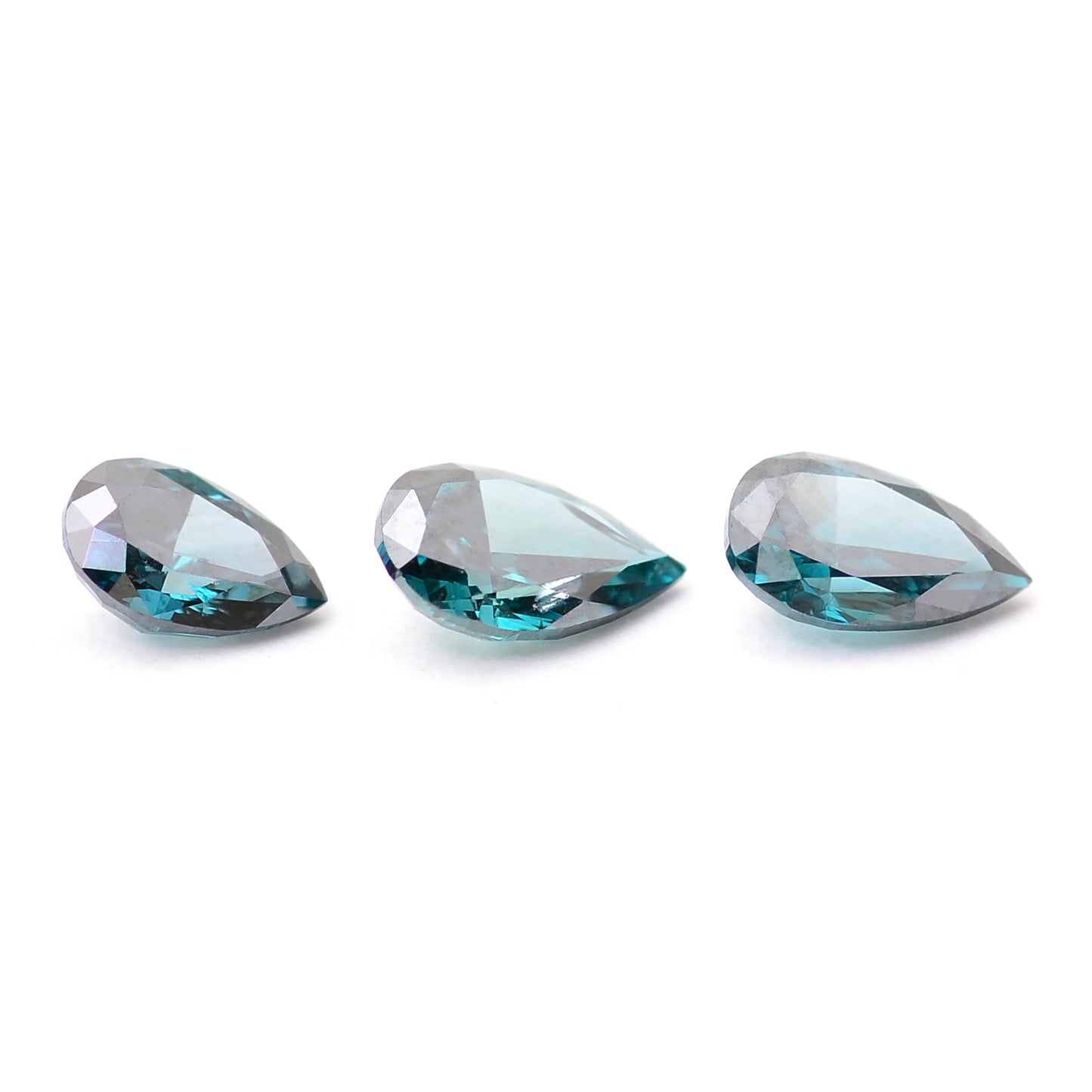 0.54 Blue Diamond Pear Loose Diamond