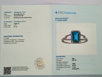 1.29 Ct Rectangle Step Cut Natural Emerald 14K Gold Ring