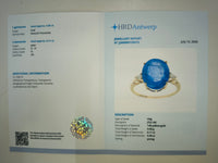 6.06 Ct Oval Natural Tanzanite 14K Gold Ring