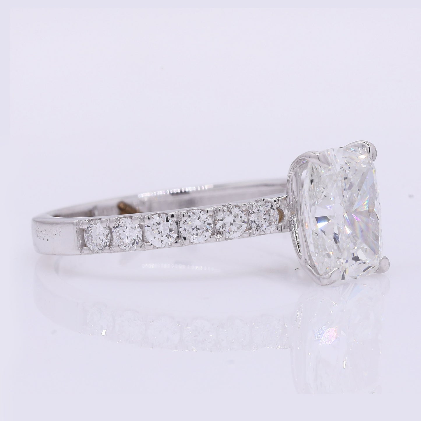 2.37 Carats Lab Grown Diamond 14K Gold Ring