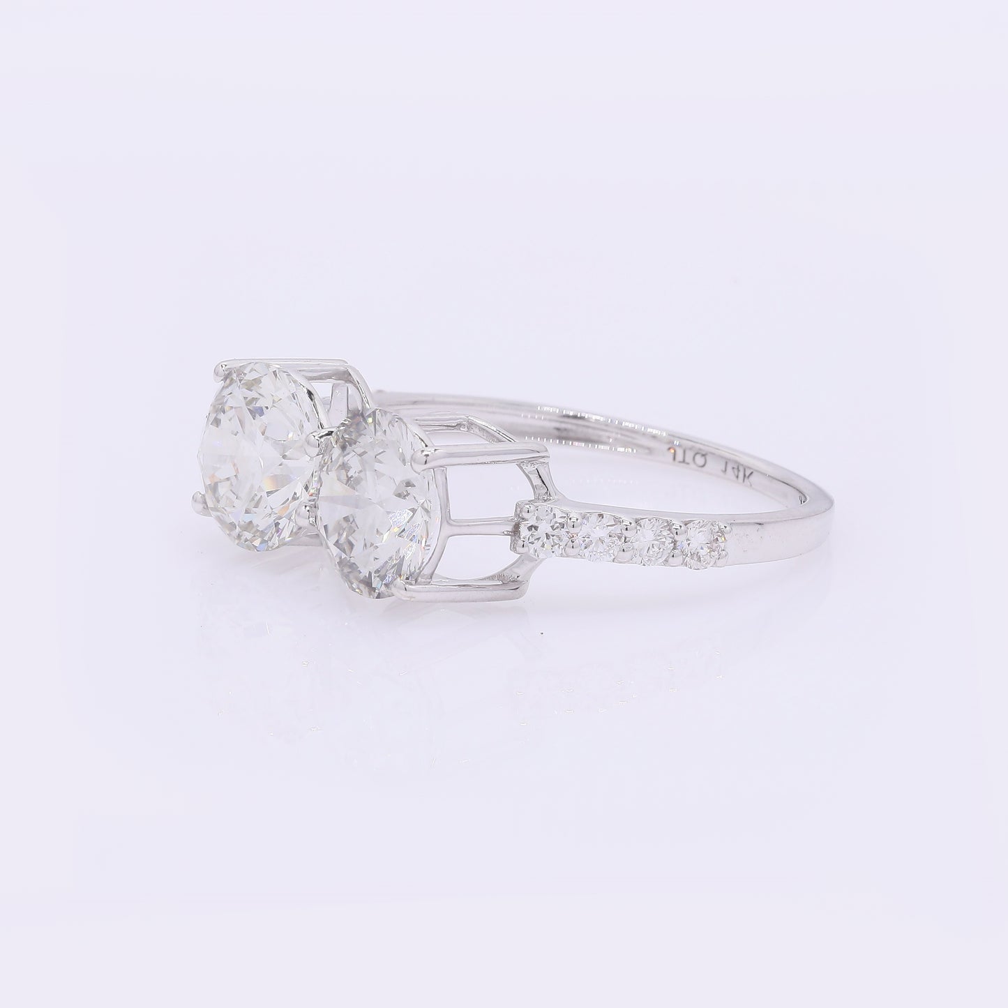 2.94 Carats Lab Grown Diamond 14K Gold Ring