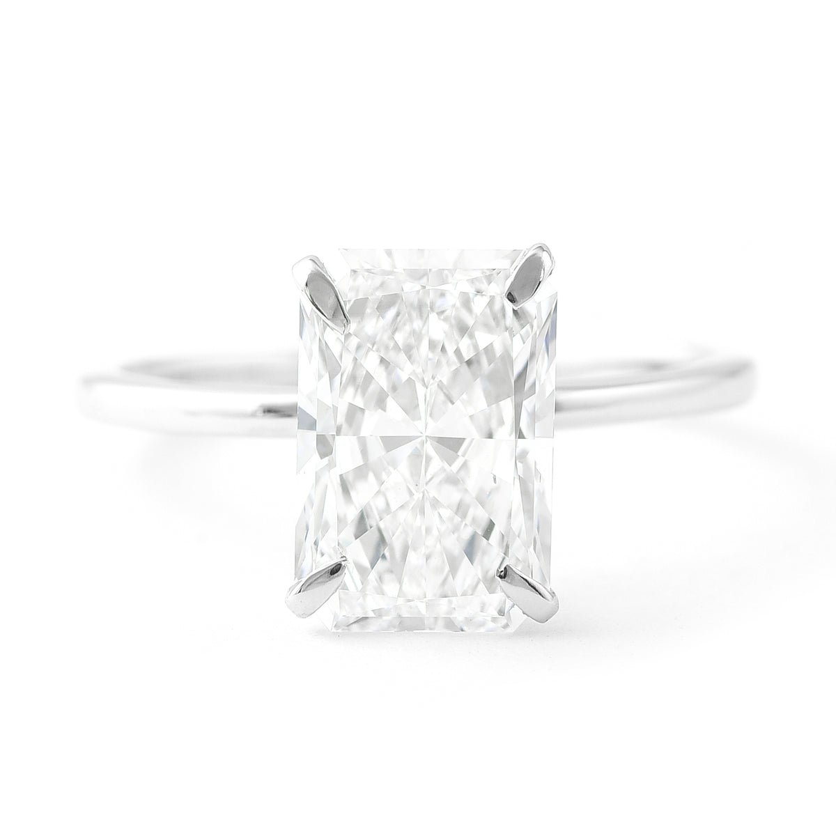 3.00 Carats Lab Grown Diamond 950 Platinum Ring