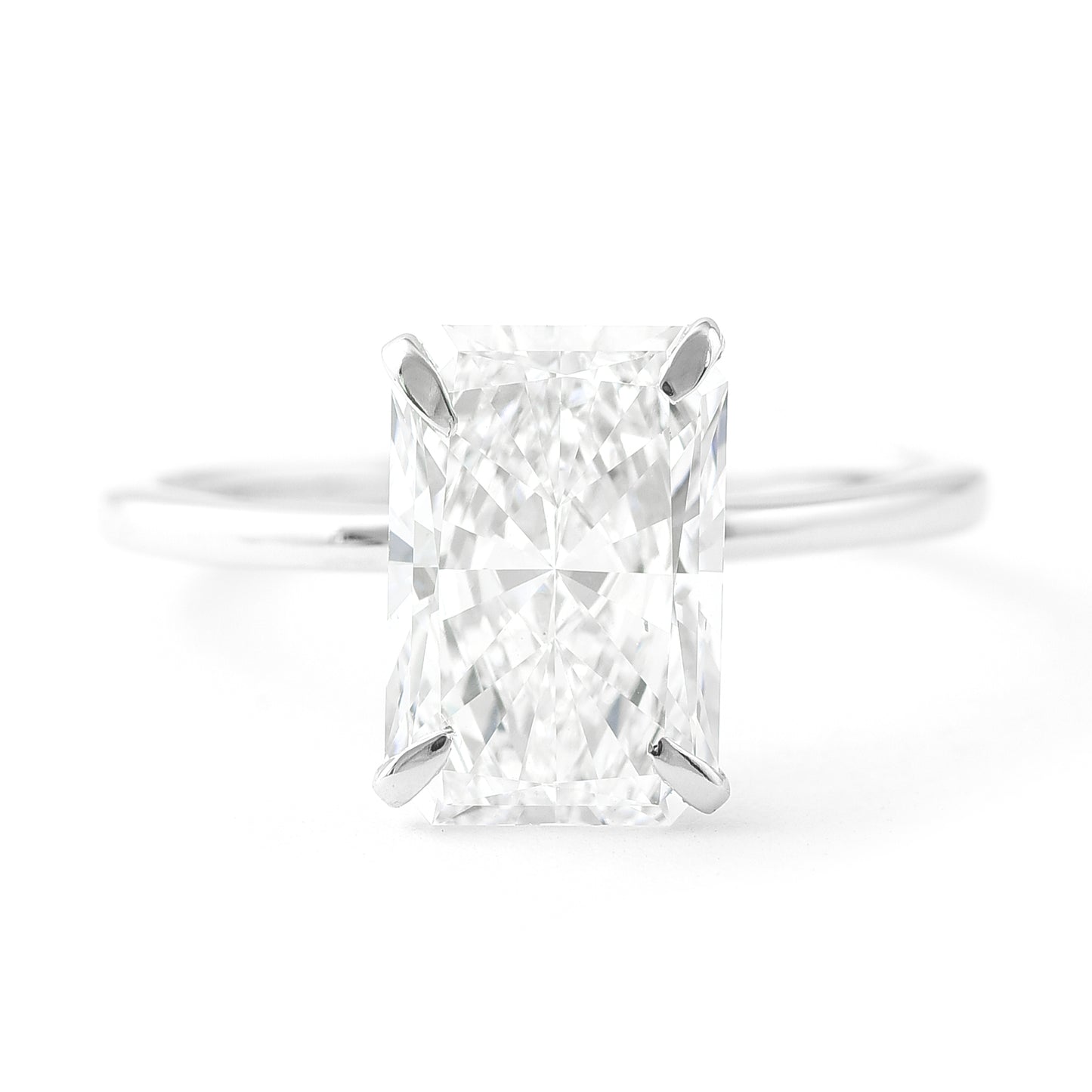 3.00 Carats Lab Grown Diamond 950 Platinum Ring