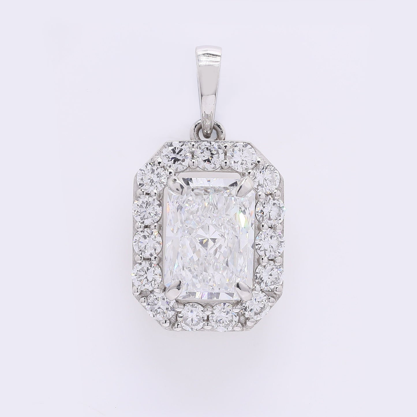 2.52 Carats Lab Grown Diamond 950 Platinum Pendant