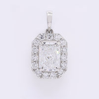 2.52 Carats Lab Grown Diamond 950 Platinum Pendant