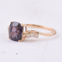 2.58 Ct Cushion Natural Spinel 14K Gold Ring