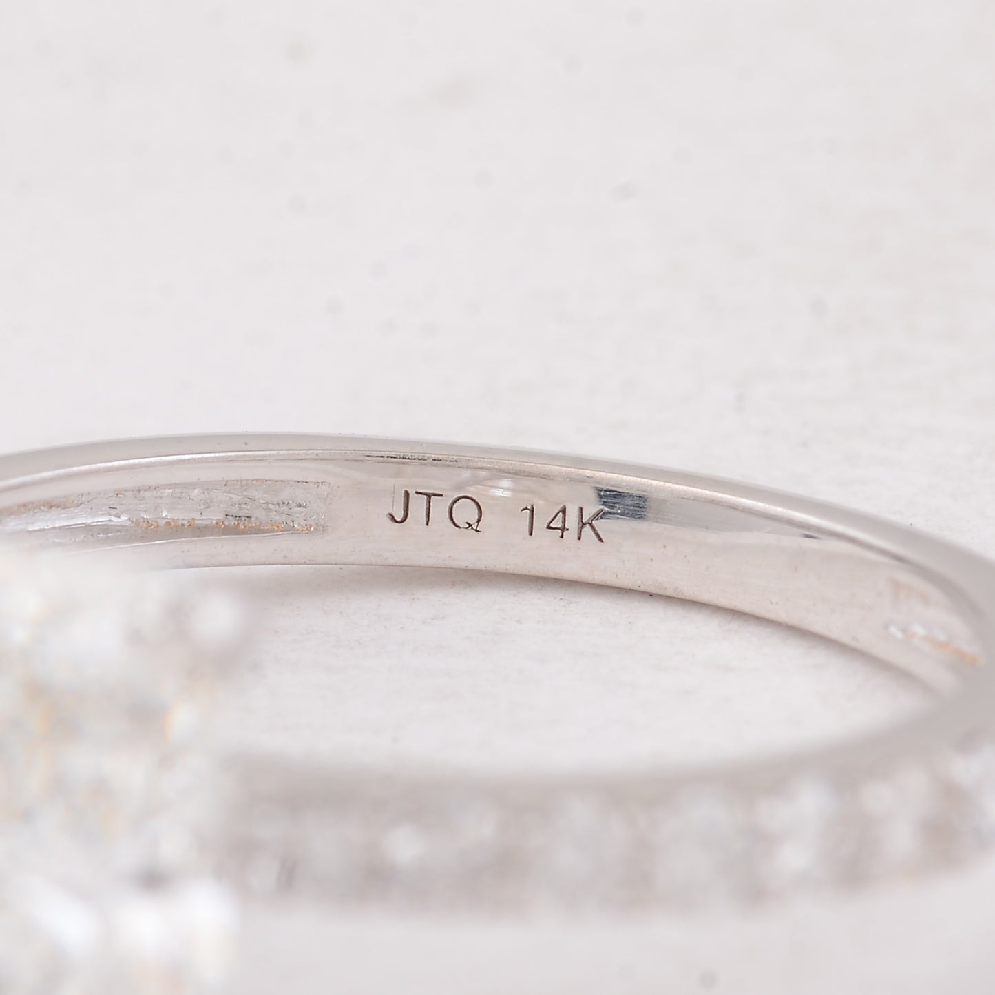 3.41 Carats Lab Grown Diamond 14K Gold Ring