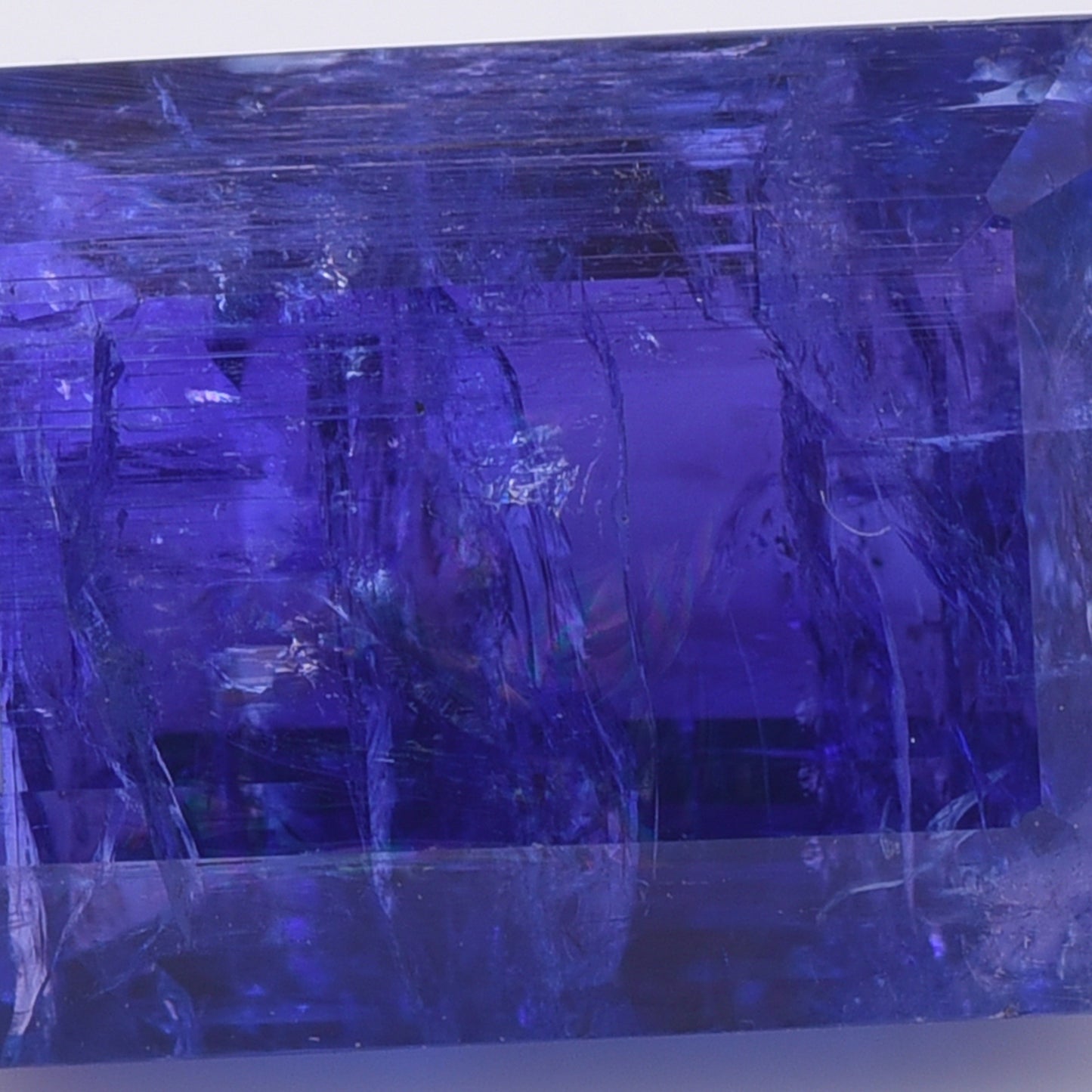 11.38 Natural Zoisite Tanzanite Emerald Cut Gemstone
