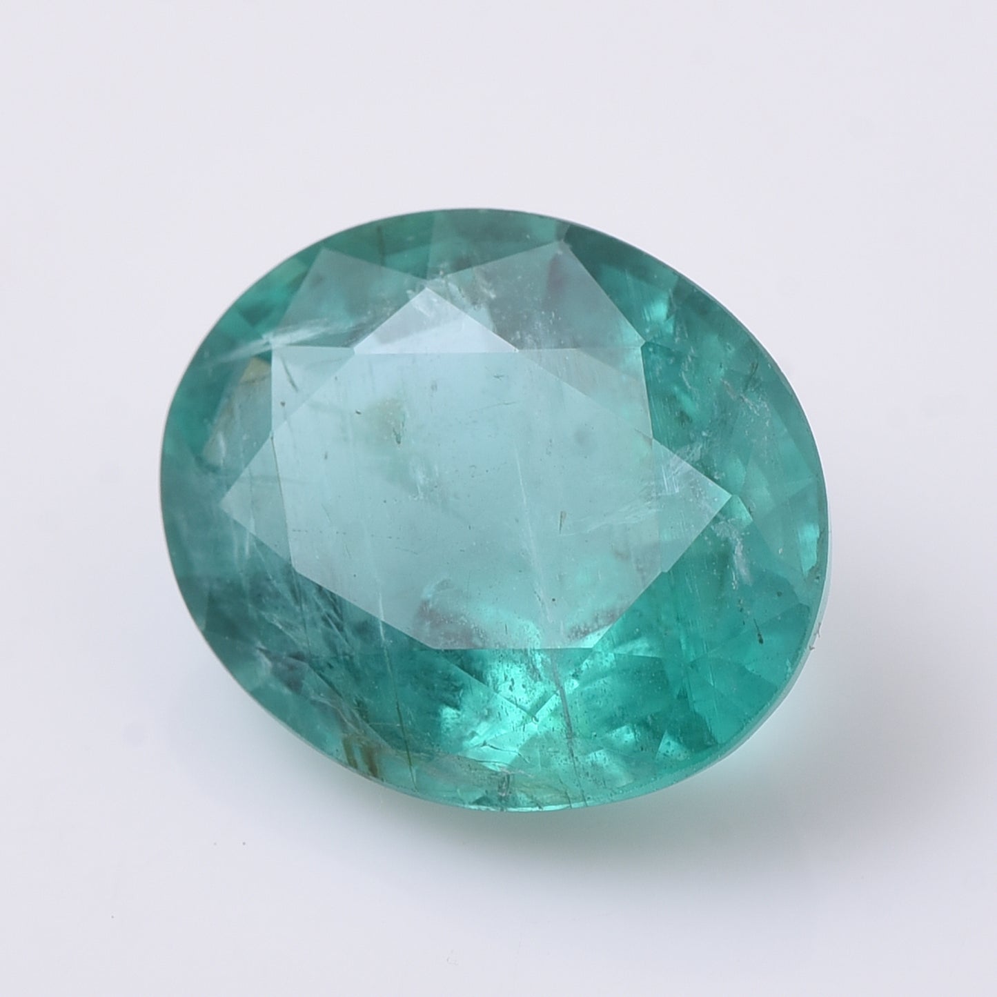 3.79 Natural Beryl Emerald Oval Mixed Cut Gemstone