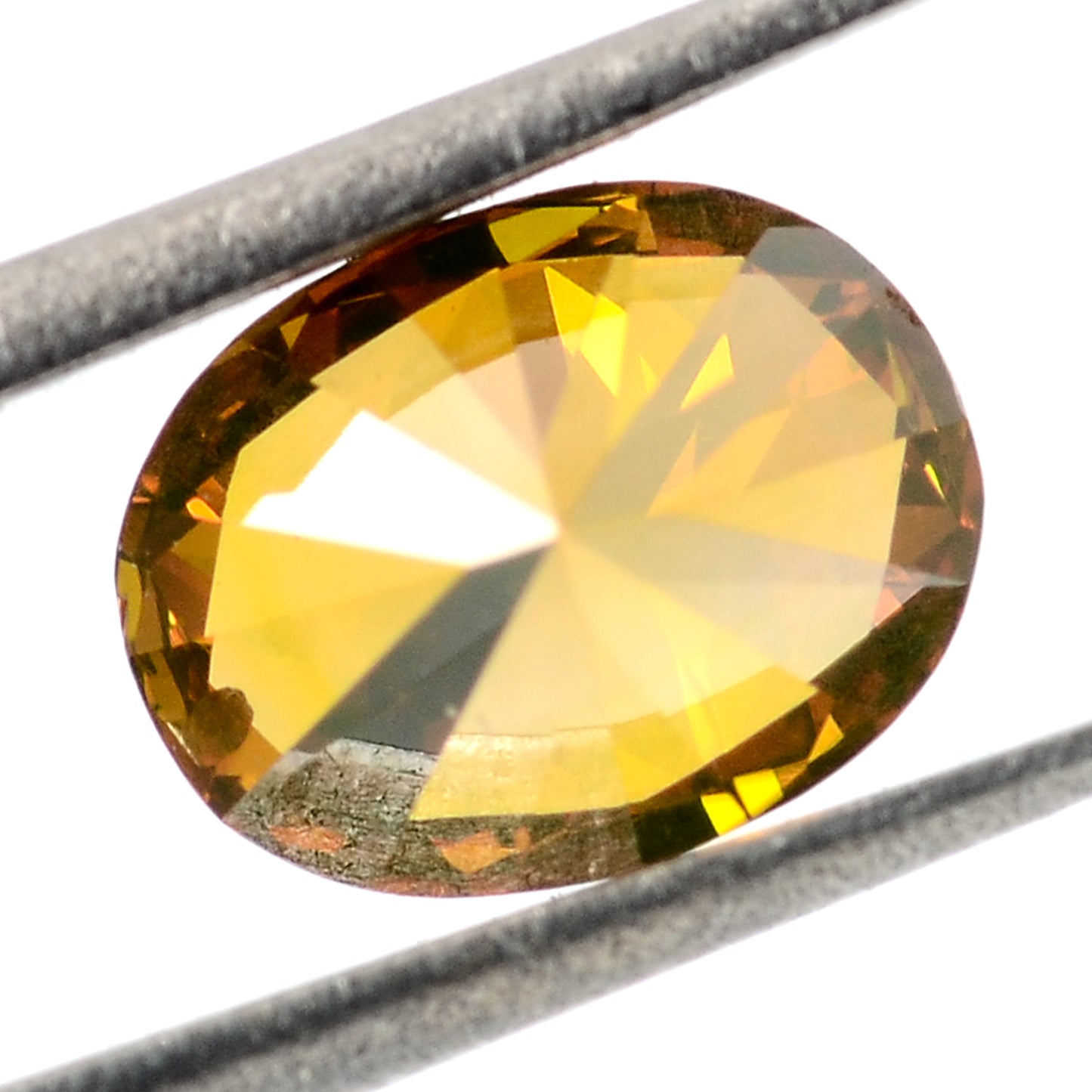 0.34 Carat Red Diamond Oval Loose Gemstone
