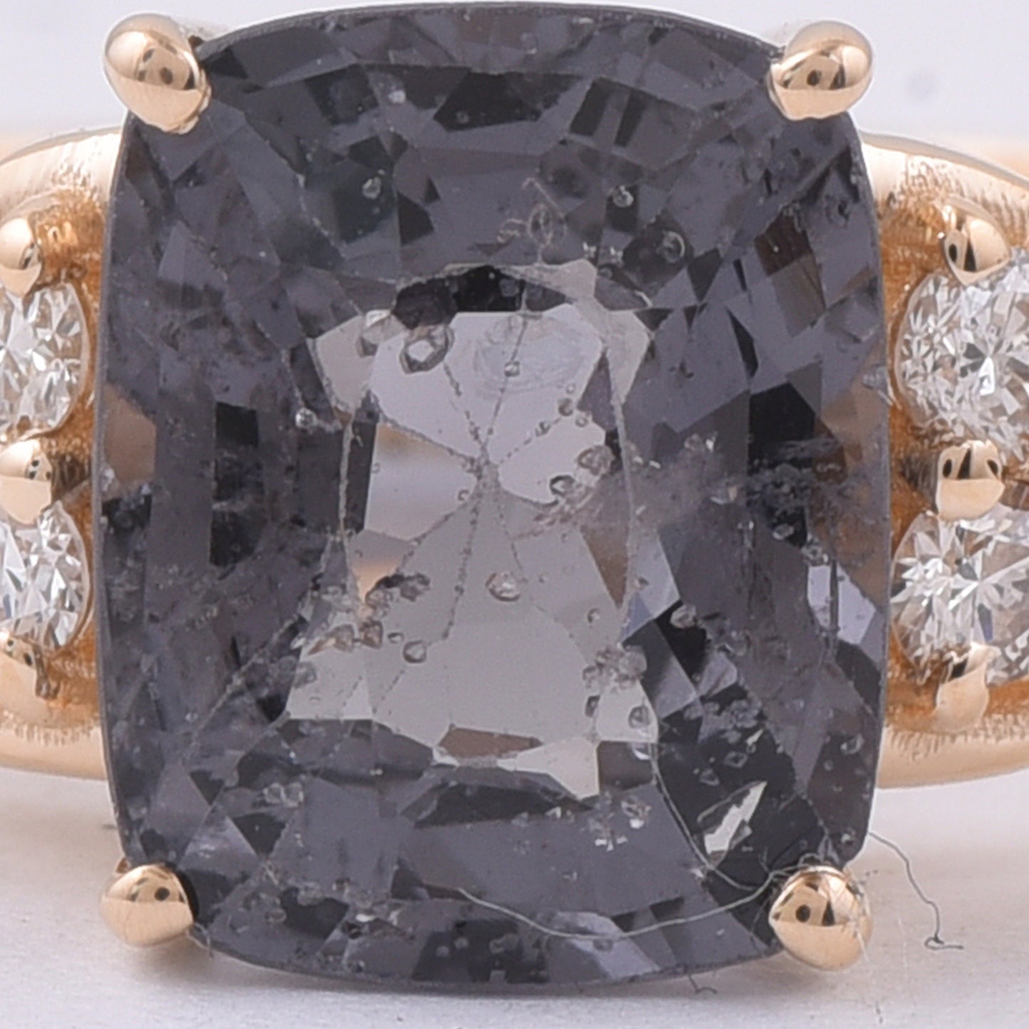 1.91 Ct Cushion Natural Spinel 14K Gold Ring