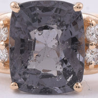1.91 Ct Cushion Natural Spinel 14K Gold Ring