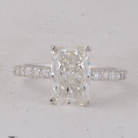 3.41 Carats Lab Grown Diamond 14K Gold Ring