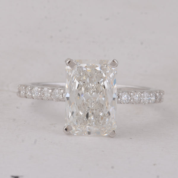 3.41 Carats Lab Grown Diamond 14K Gold Ring