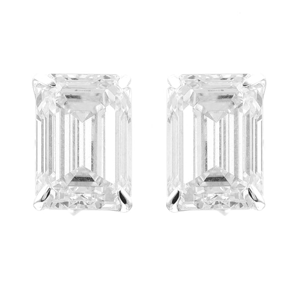 3.68 Carats Lab Grown Diamond 14K Gold Earrings