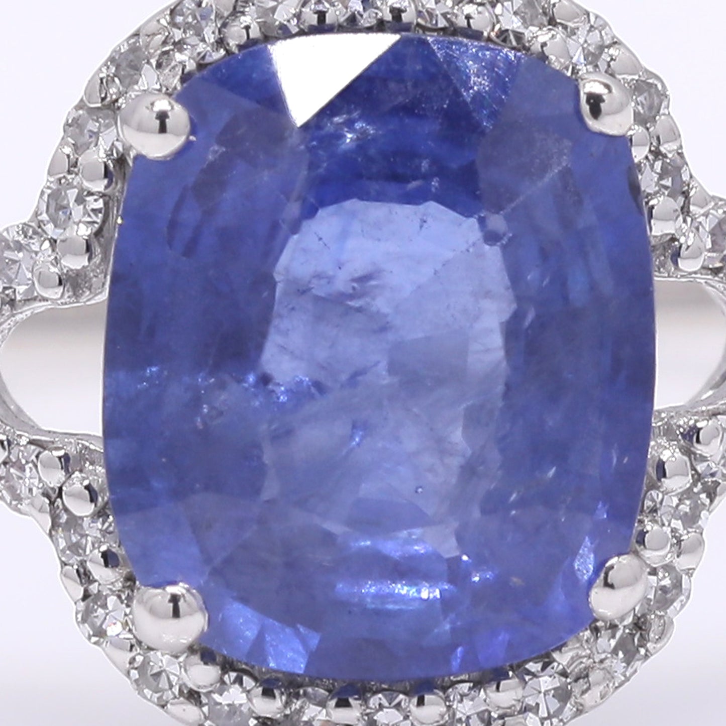 2.11 Ct Oval Mixed Cut Natural Sapphire 950 Platinum Ring