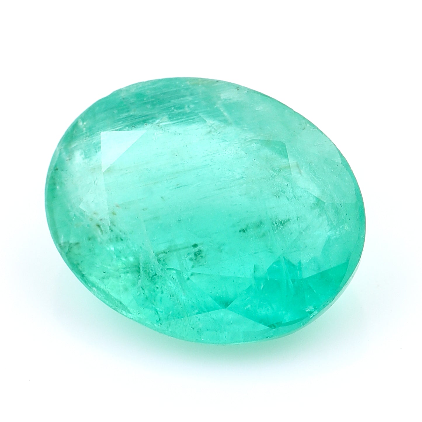 2.98 Natural Beryl Emerald Oval Mixed Cut Gemstone
