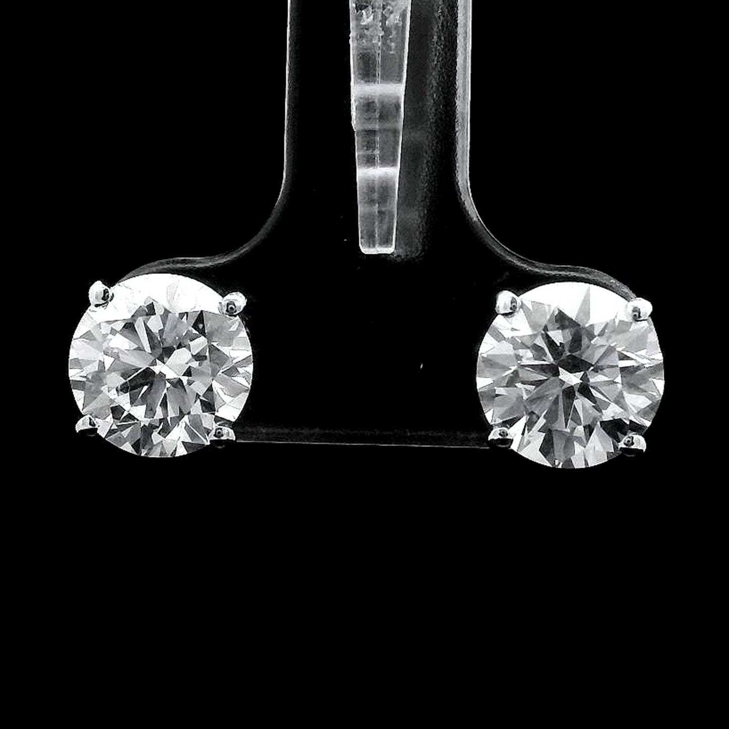 3.13 Carats Lab Grown Diamond 14K Gold Earrings
