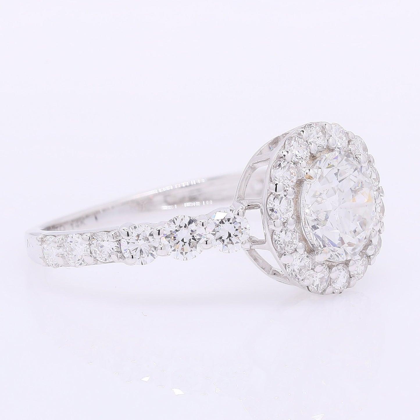 2.08 Carats Lab Grown Diamond 14K Gold Ring