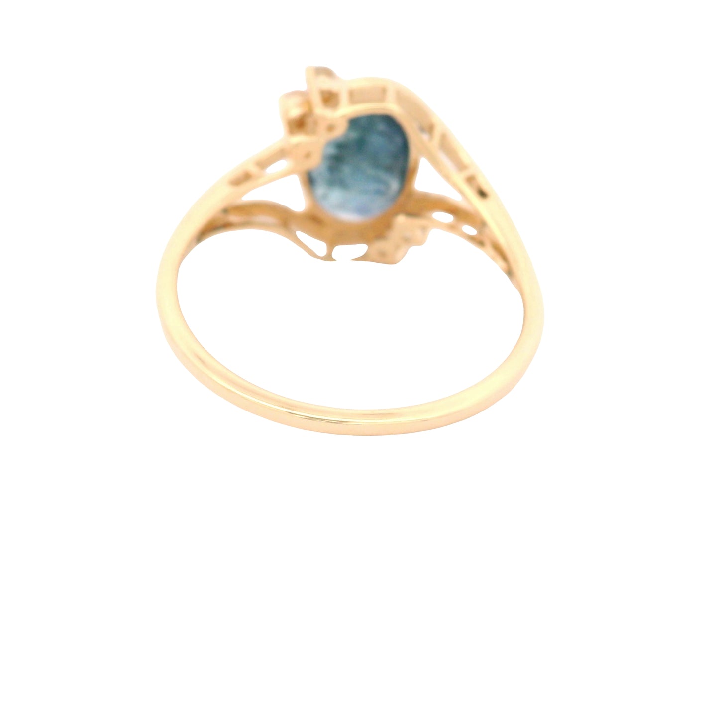 1.94 Ct Oval Sapphire 14K Gold Ring