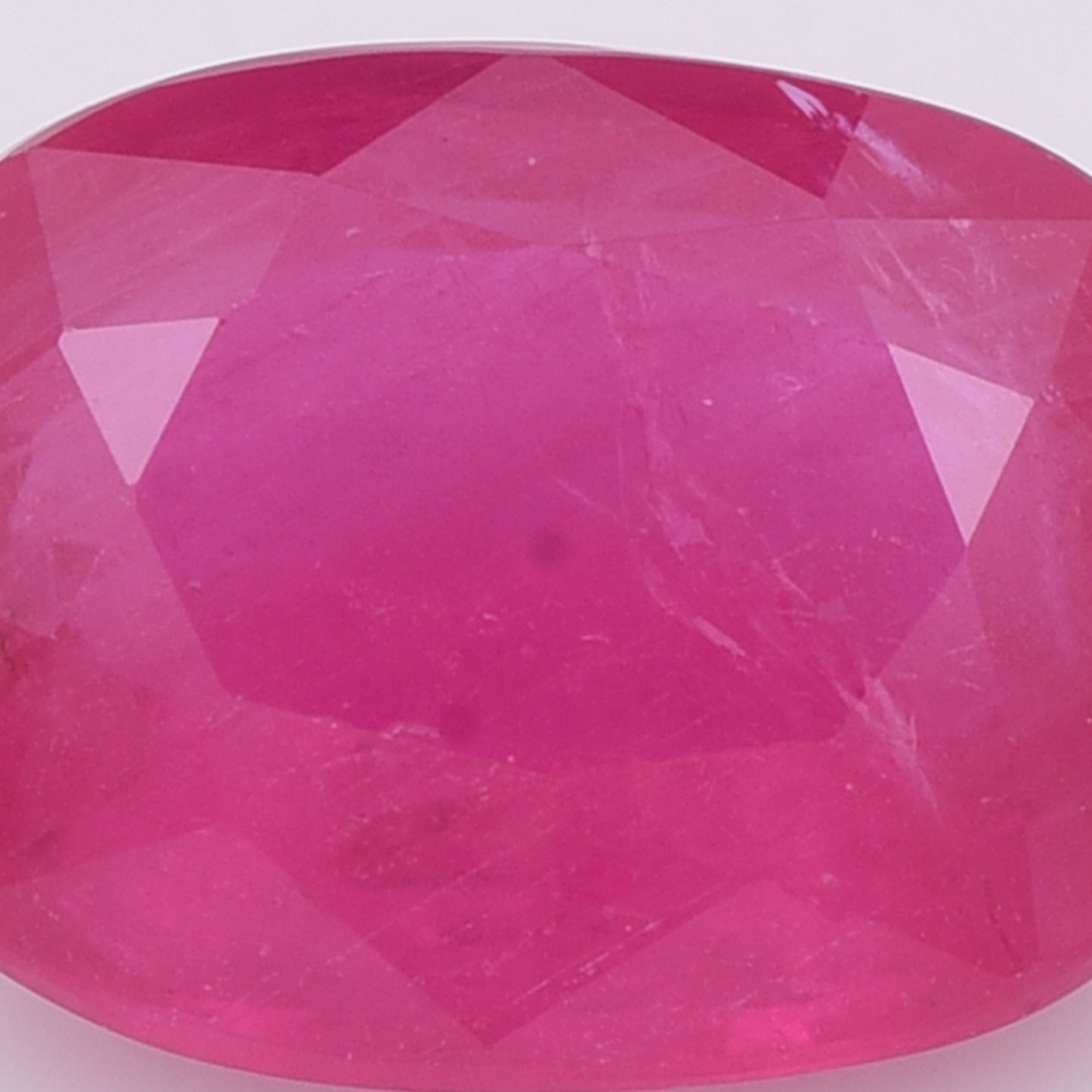 2.3 Natural Corundum Ruby Rectangular Cushion Mixed Cut Gemstone