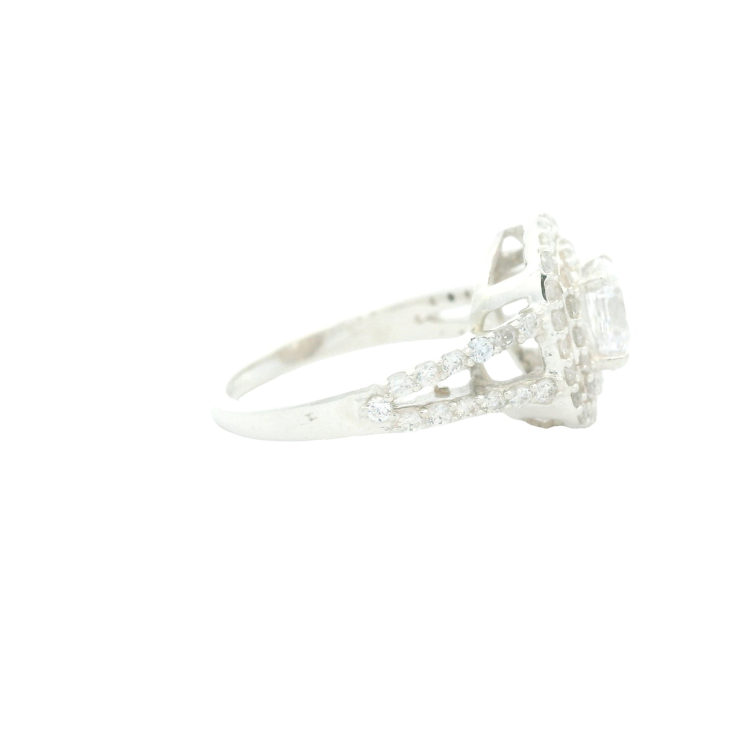 7.38 Ct Cubic Zirconia 925 Sterling Silver Ring