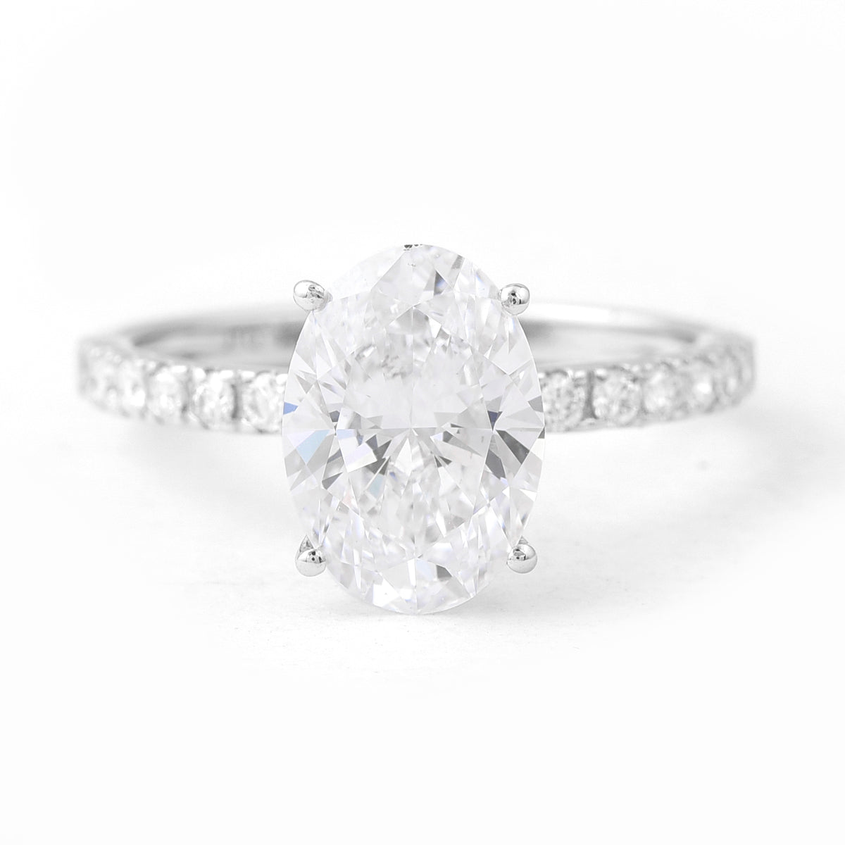 2.85 Carats Lab Grown Diamond 14K Gold Ring