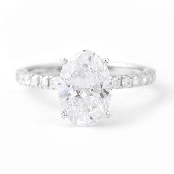 2.85 Carats Lab Grown Diamond 14K Gold Ring