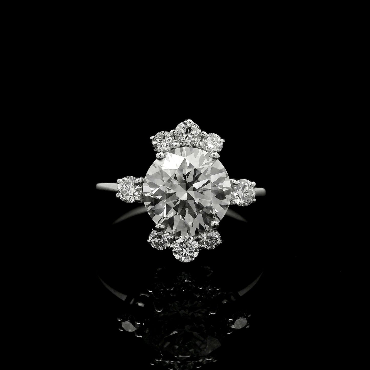 2.49 Carats Lab Grown Diamond 14K Gold Ring