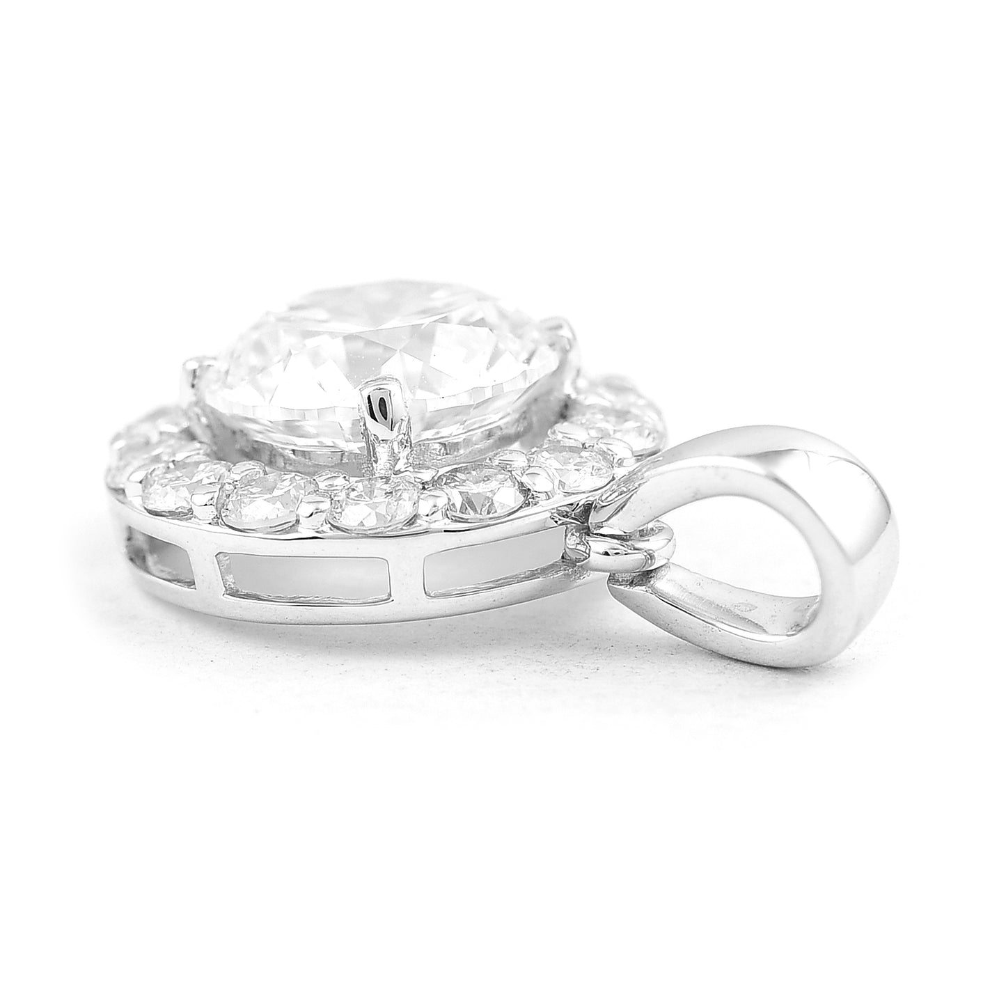2.37 Carats Lab Grown Diamond 14K Gold Pendant