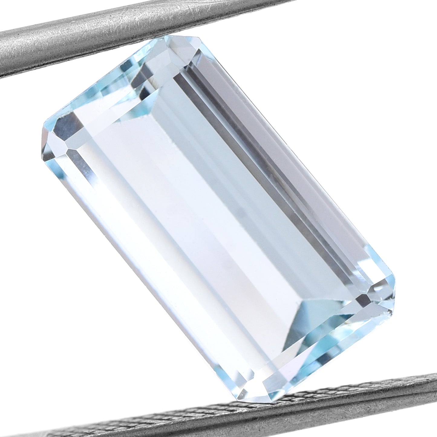 4.39 Natural Beryl Aquamarine Emerald Cut Gemstone