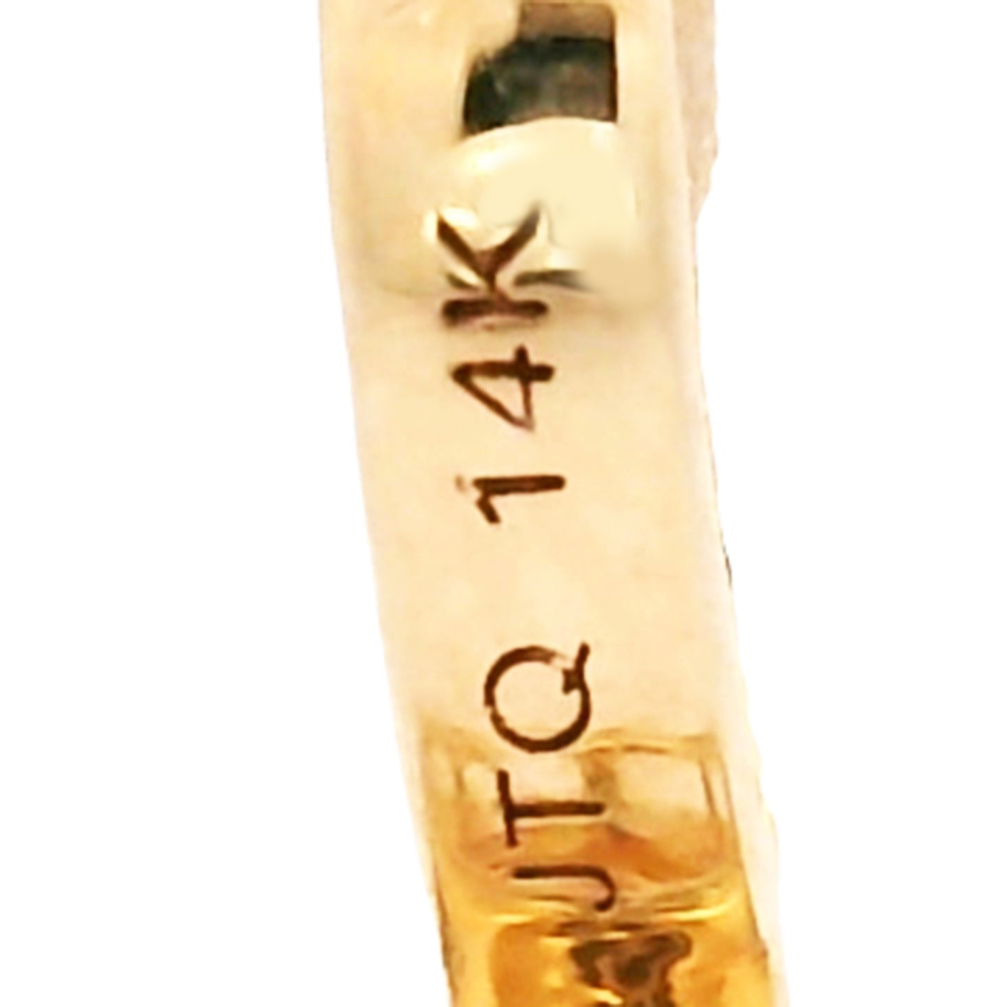 0.81 Ct Round Red Diamond 14K Gold Pendant