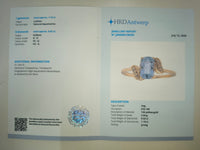 1.12 Ct Cushion Natural Aquamarine 14K Gold Ring