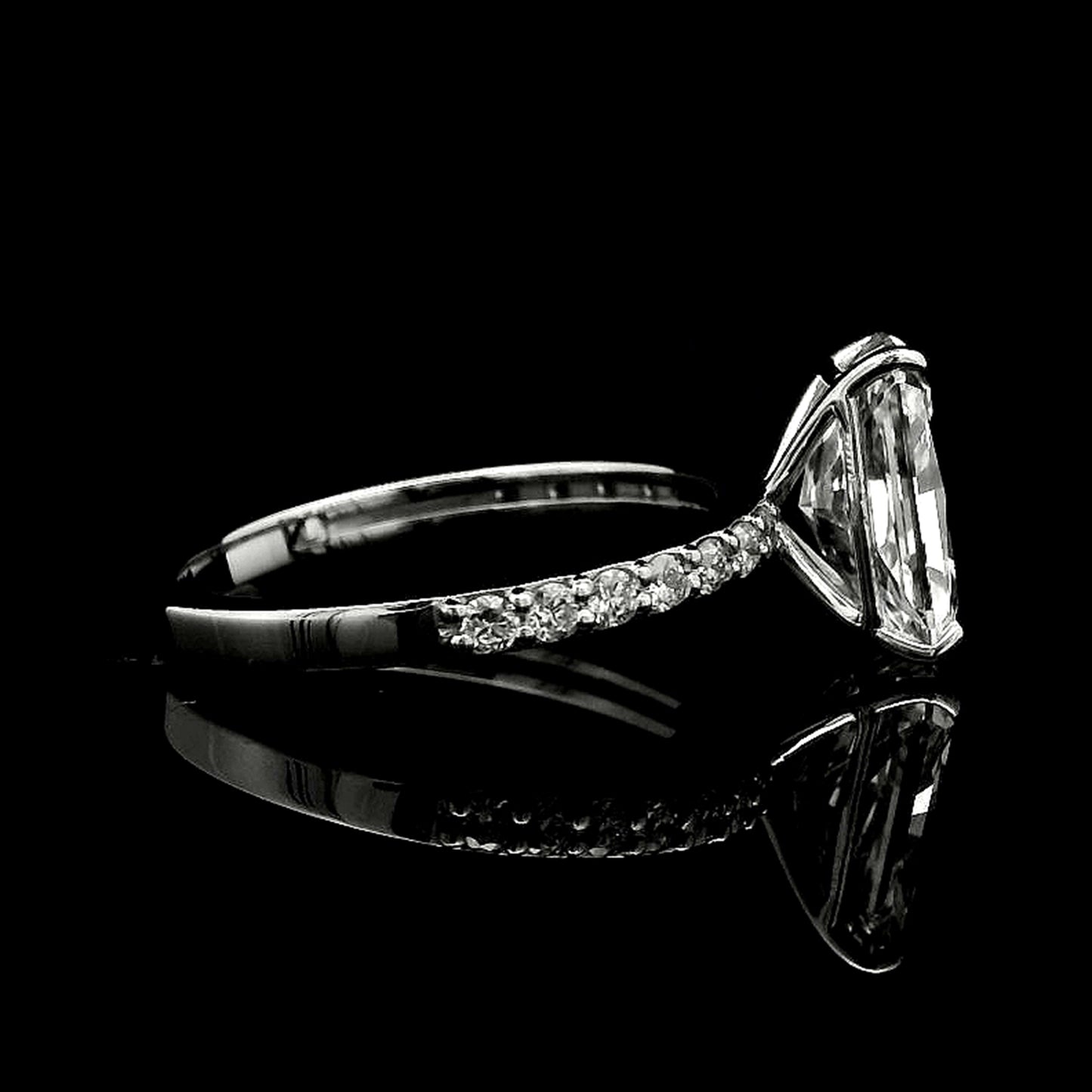 2.78 Carats Lab Grown Diamond 950 Platinum Ring