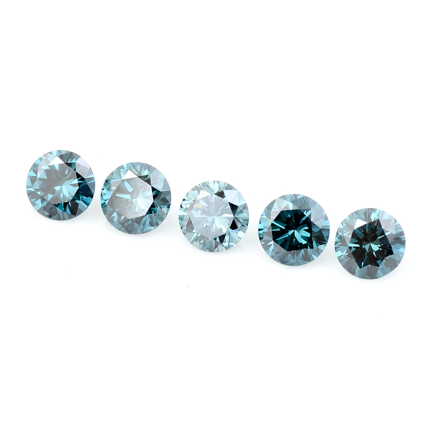 0.79 Blue Diamond Round Loose Gemstone
