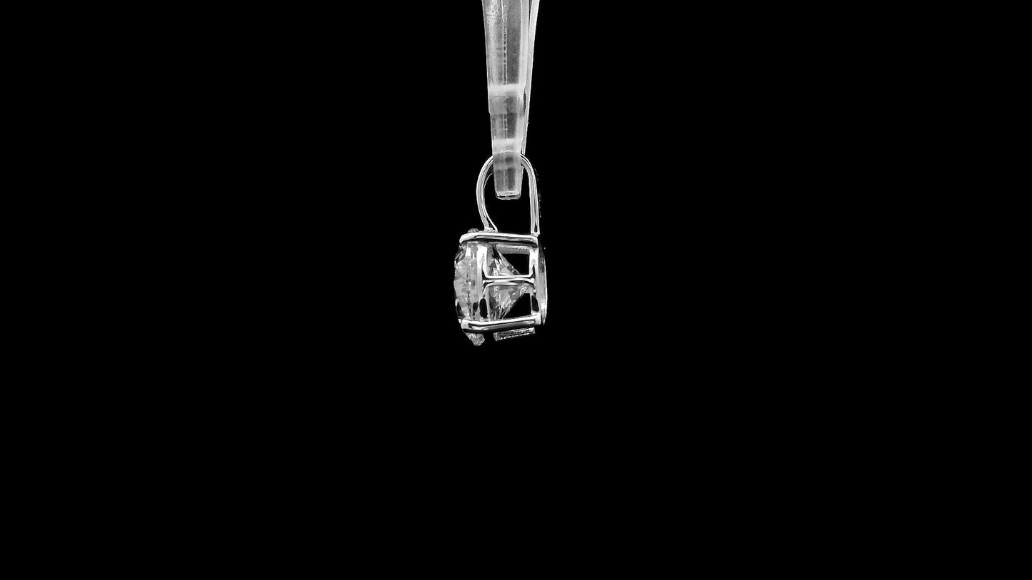 1.61 Ct Round Lab Grown Diamond 14K Gold Pendant