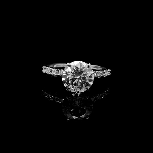 2.30 Carats Lab Grown Diamond 14K Gold Ring