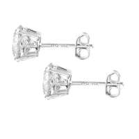 3.19 Carats Lab Grown Diamond 14K Gold Earrings