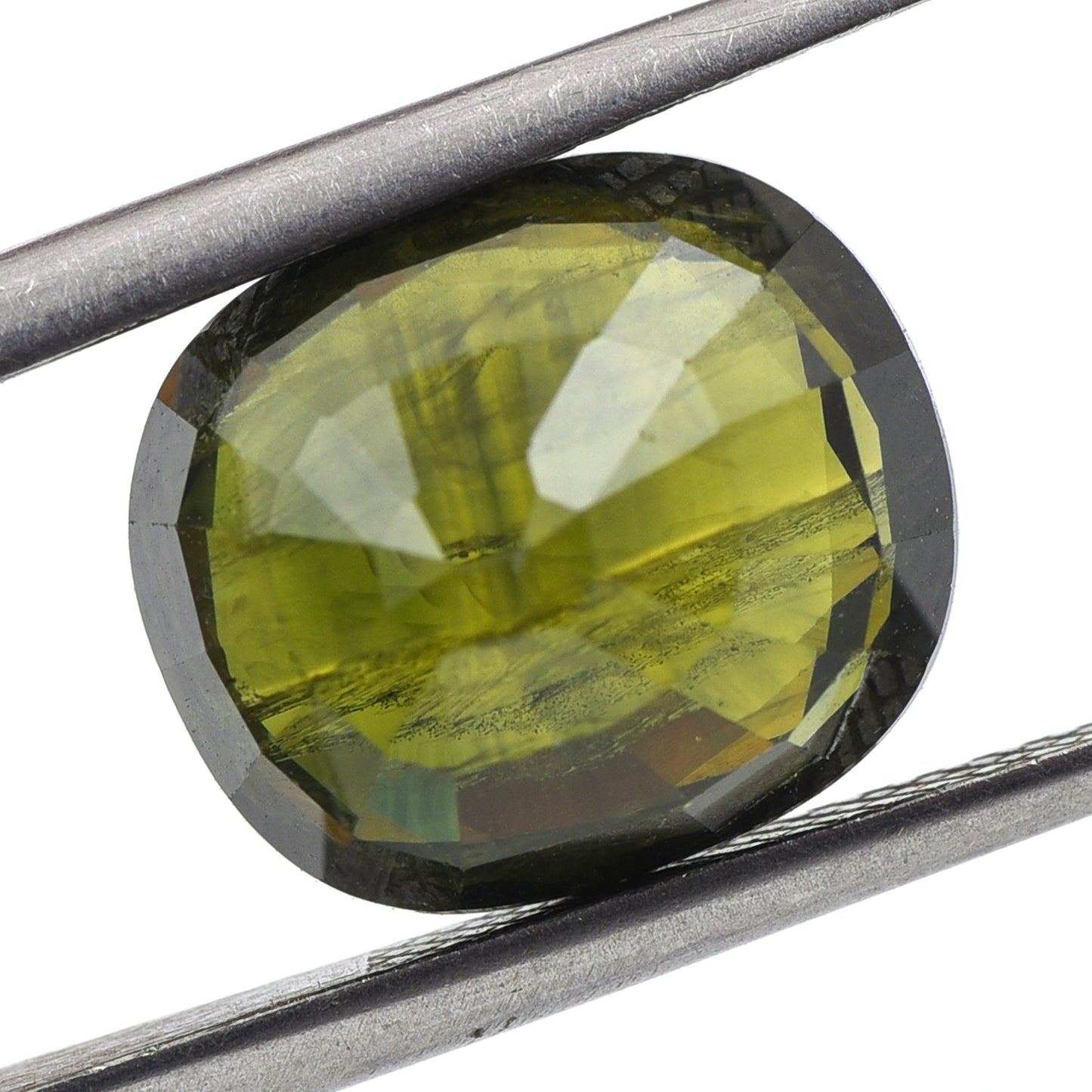 9.43 Natural Corundum Green Sapphire Rectangular Cushion Mixed Cut Gemstone