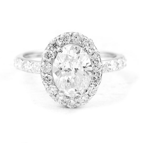 2.97 Carats Lab Grown Diamond 14K Gold Ring